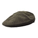 Poly Knit Ascot Ca- - Milani Hats Flat Cap Milani Hats MSd214BNM Brown S/M 