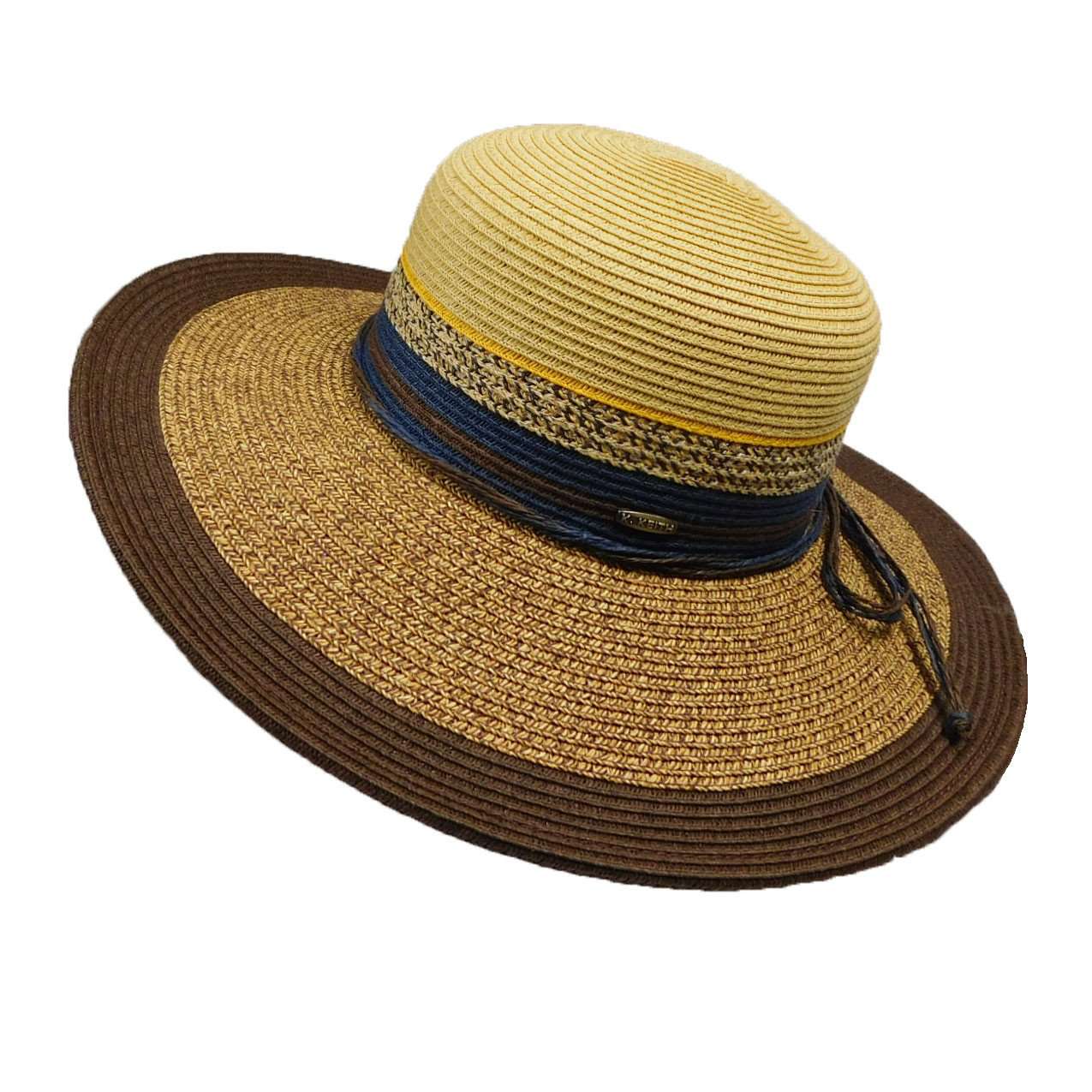 Karen Keith Multi Tone Sun Hat Floppy Hat Great hats by Karen Keith WSbt31BN Brown  