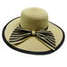 Sun Hat with Striped Bow, Floppy Hat - SetarTrading Hats 