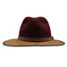 Summit Safari Wool and Leather Hat -Burgundy Safari Hat Head'N'Home Hats    