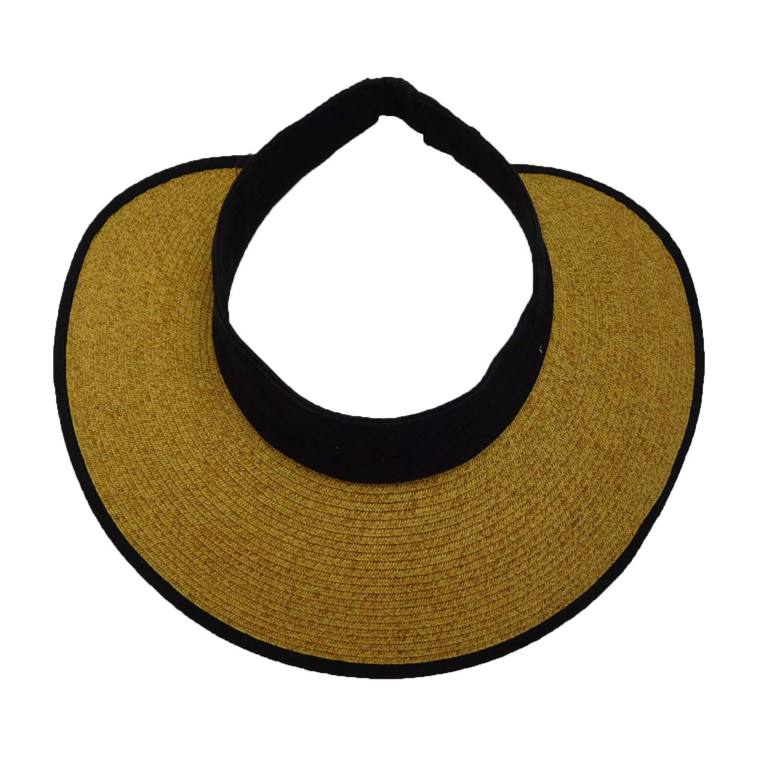 Wrap Around Sun Visor Hat with Elastic Closure - Boardwalk Style, Visor Cap - SetarTrading Hats 