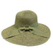 Heather Capeline Hat with Bow - Green, Floppy Hat - SetarTrading Hats 