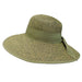 Heather Capeline Hat with Bow - Green, Floppy Hat - SetarTrading Hats 