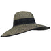 Heather Capeline Hat with Bow - Black, Floppy Hat - SetarTrading Hats 