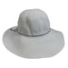 Shapeable Brim Ribbon Crusher Sun Hat - DNMC Hats Wide Brim Sun Hat Boardwalk Style Hats WSda661WH White Medium (57 cm) 
