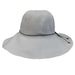 Shapeable Brim Ribbon Crusher Sun Hat - DNMC Hats Wide Brim Sun Hat Boardwalk Style Hats    