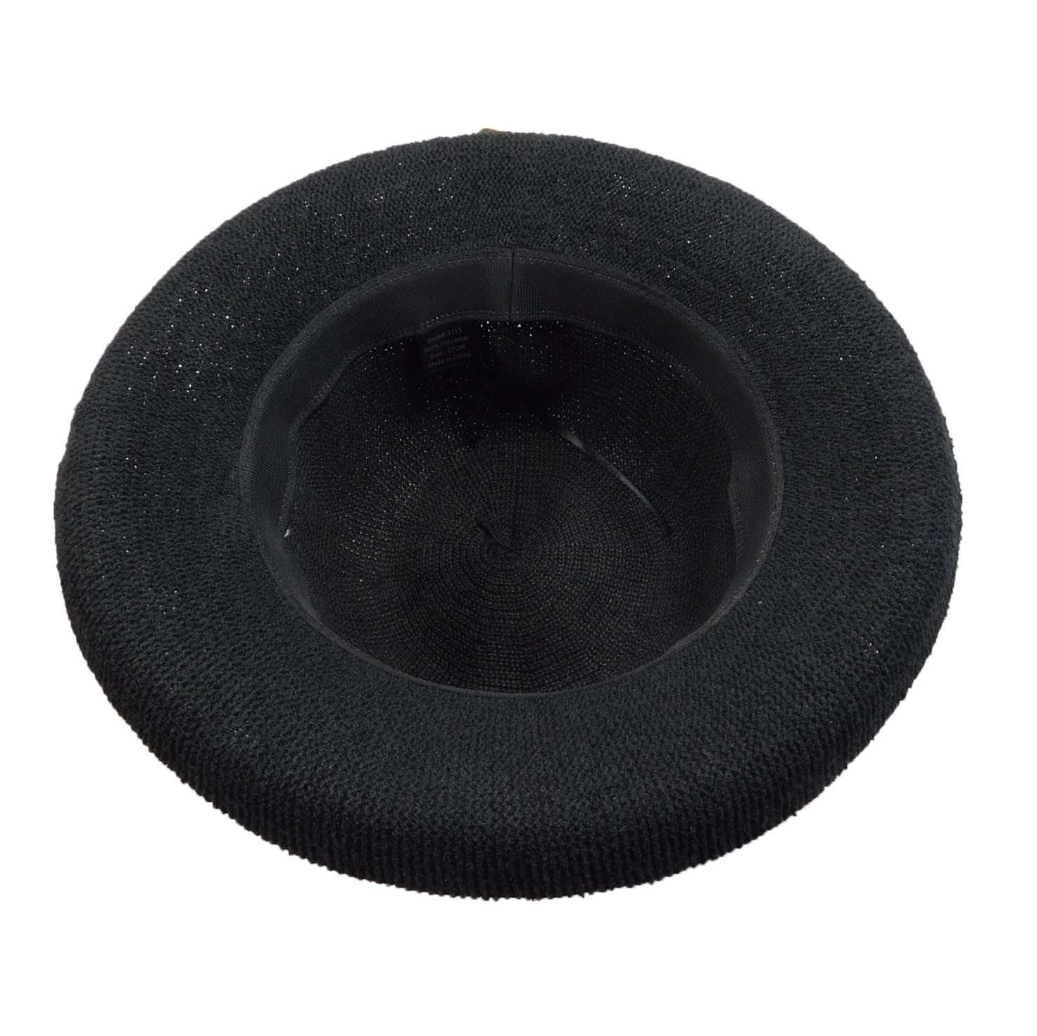 Knit Up Turned Brim Breton, Black - DNMC Hats Kettle Brim Hat Boardwalk Style Hats    