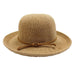 Knit Breton-Up Turned Brim Hat - Camel Kettle Brim Hat Boardwalk Style Hats WWda3113CM Camel  