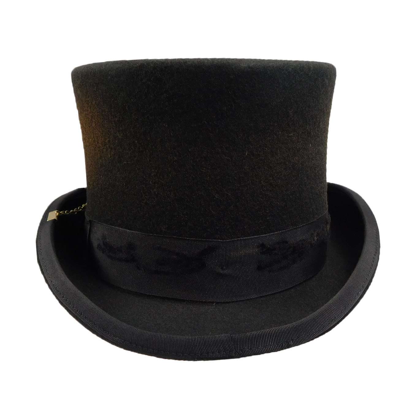 Antiqued Wool Felt Steampunk Top Hat - K. Keith Wool Hat Top Hat Great hats by Karen Keith    