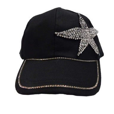 Rhinestone Star Baseball Cap Cap Nima    