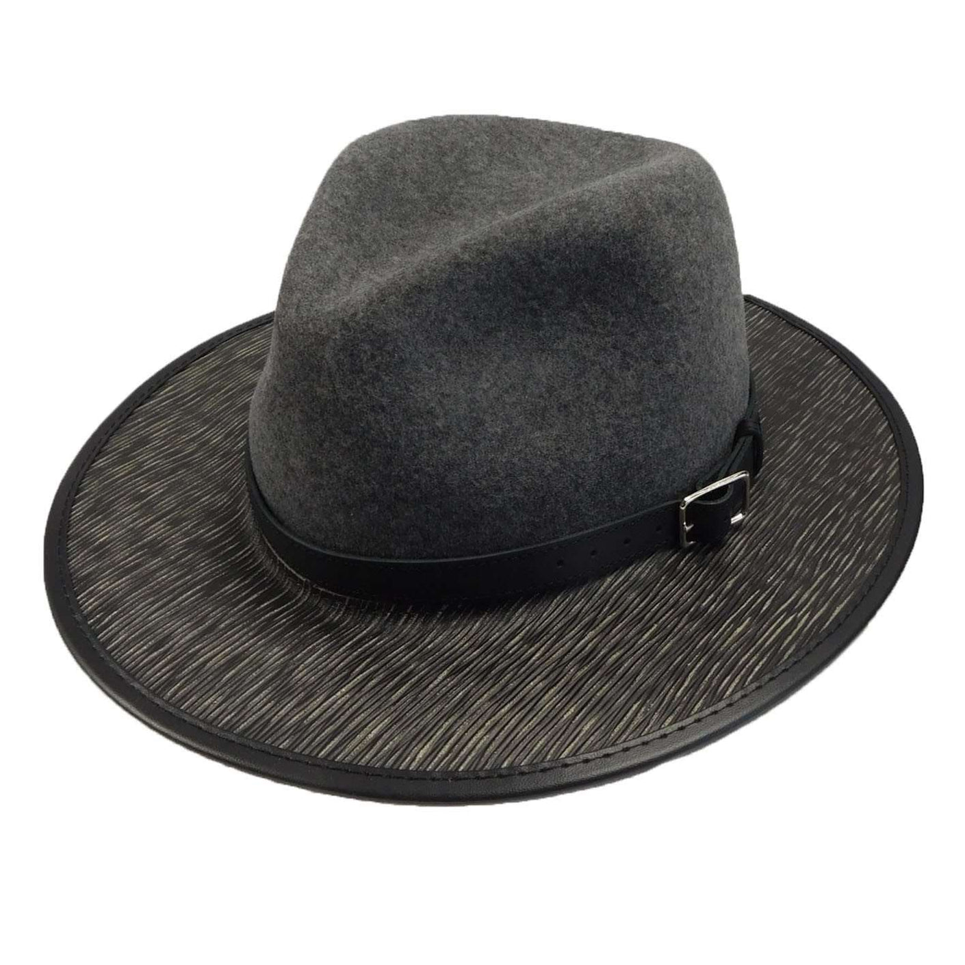 Summit Safari Wool and Leather Hat -Granite — SetarTrading Hats