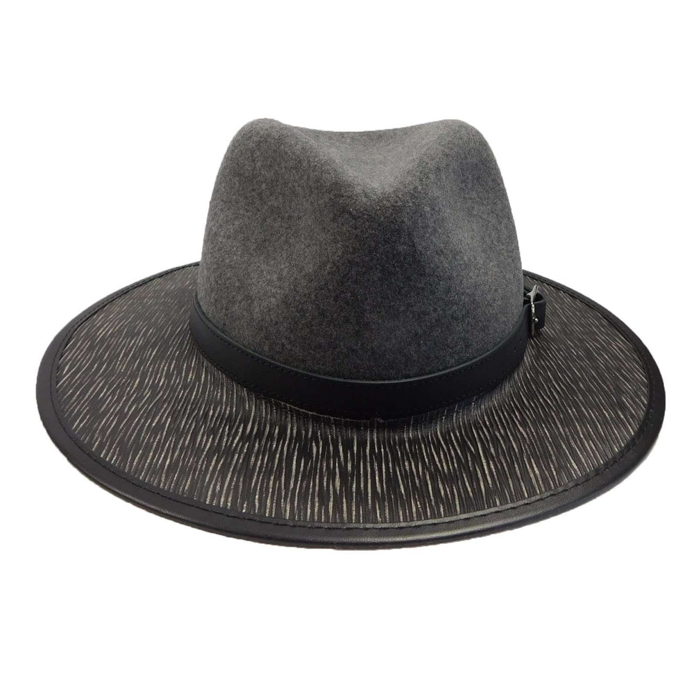 Summit Safari Wool and Leather Hat -Granite — SetarTrading Hats