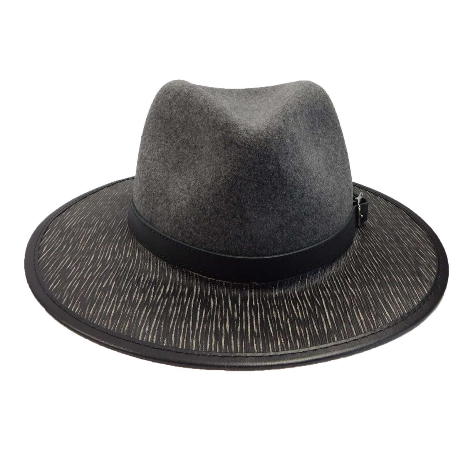 Summit Safari Wool and Leather Hat -Granite, Safari Hat - SetarTrading Hats 
