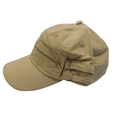 Cargo Baseball Cap Cap Milani Hats Cjfc0045KH Khaki  