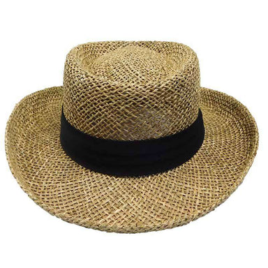 Sea Grass Gambler Hat - Milani Hats Gambler Hat Milani Hats S13BK Natural Large (59 cm) 