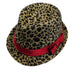 Girl's Cheetah Print Winter Fedora Hat - JSA Kids Hats Fedora Hat Jeanne Simmons    
