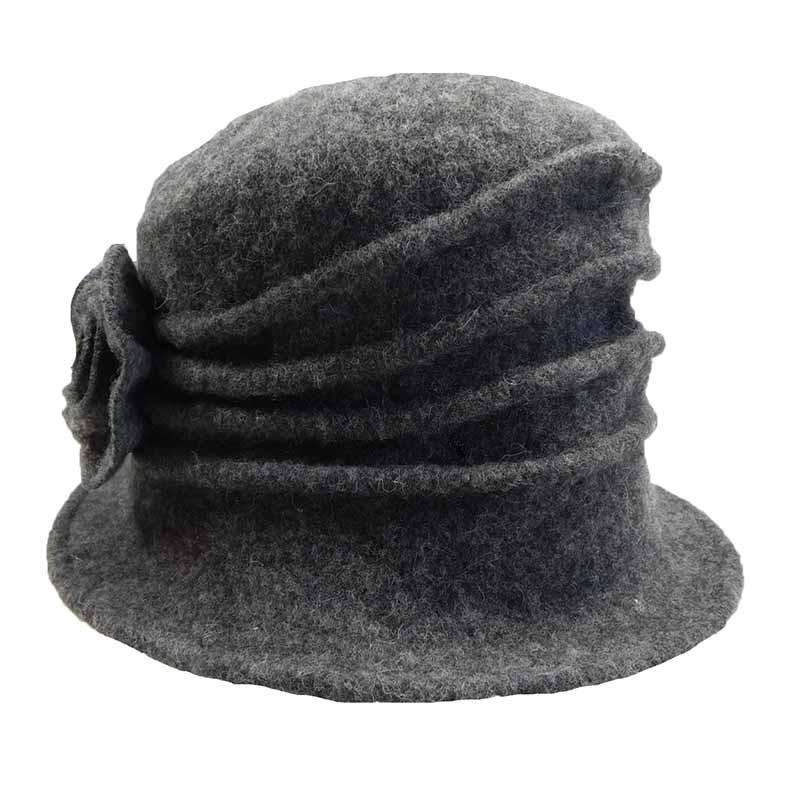 Pleated Rose Cloche Beanie Hat by JSA for Women  display picture 2
