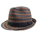 Multicolor Tribal Pattern Fedora Hat, Fedora Hat - SetarTrading Hats 