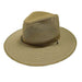 Grande Aussie Crushable Breezer, S to 3XL Hat Sizes - Henschel Hats Safari Hat Henschel Hats h5301KHM Khaki Medium (22 1/2") 