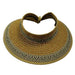 Mix Braid Roll Up Sun Visor Hat by Boardwalk Visor Cap Boardwalk Style Hats    