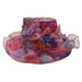 Iridescent Organza Hat Dress Hat Jeanne Simmons js6427PW Purple-Wine  