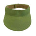Solid Color Straw Sun Visor - Jeanne Simmons Accessories Visor Cap Jeanne Simmons js6300LM Lime  