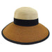 Two Tone Backless Facesaver Sun Hat - Jeanne Simmons Facesaver Hat Jeanne Simmons    