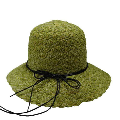 Twisted Poly-Braid Summer Hat by JSA for Women Cloche Jeanne Simmons WSjs8438SG Sage  