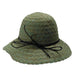 Twisted Poly-Braid Summer Hat by JSA for Women Cloche Jeanne Simmons WSjs8438SF Seafoam  