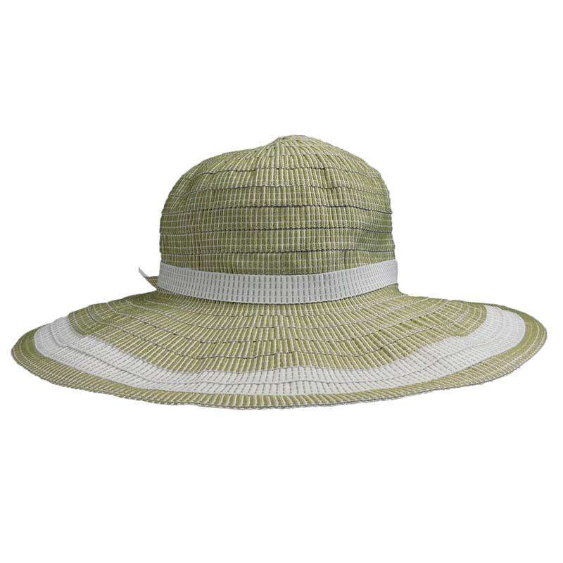 Two Tone Flat Brim Sun Hat, Floppy Hat - SetarTrading Hats 