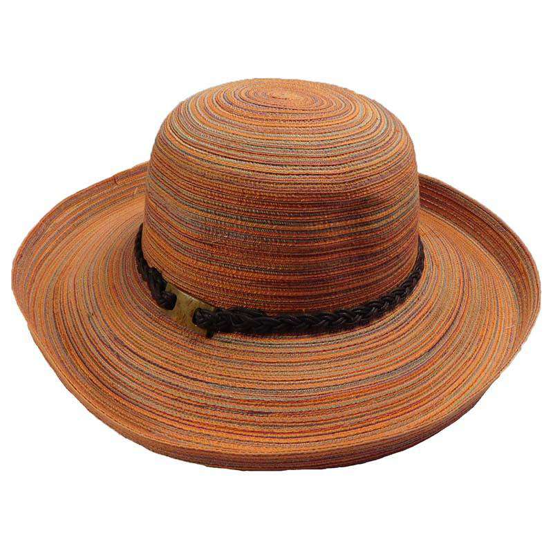 Multi Tone Up Brim Summer Breton - Jeanne Simmons Hats Kettle Brim Hat Jeanne Simmons js8004SS Sunset  
