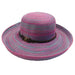 Multi Tone Up Brim Summer Breton - Jeanne Simmons Hats Kettle Brim Hat Jeanne Simmons js800FC Fuchsia  