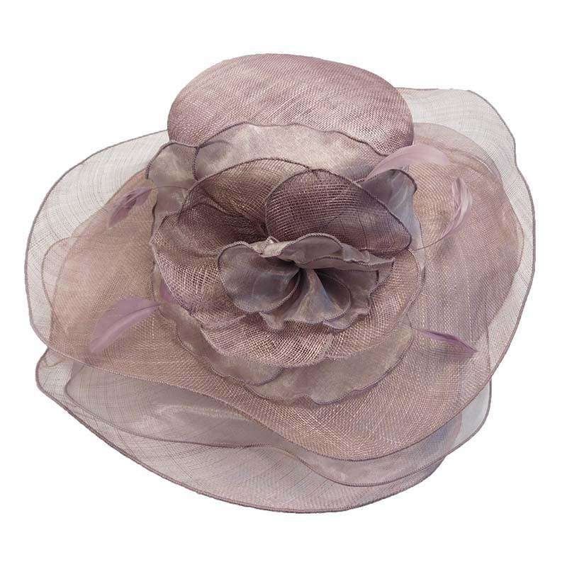 Layered Sinamay and Sheer Ascot Hat Dress Hat Jeanne Simmons    