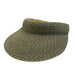 Tweed Straw Sun Visor - JSA Accessories, Visor Cap - SetarTrading Hats 
