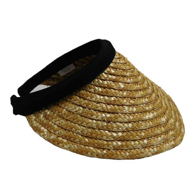 Natural Straw Clip-On Sun Visor - Milani Hats — SetarTrading  display picture 2