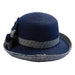 Tweed Up Turned Brim Summer Hat by Milani Kettle Brim Hat Milani Hats    