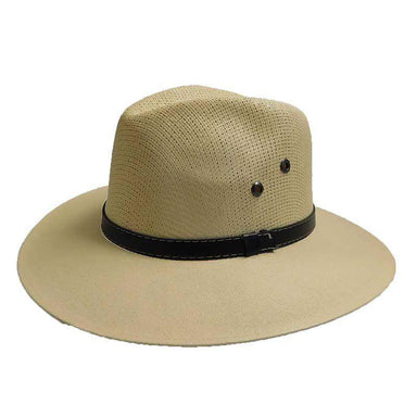 Waxed Fiber Safari Hat by Milani Safari Hat Milani Hats MP001TN Natural M/L (58-59 cm) 