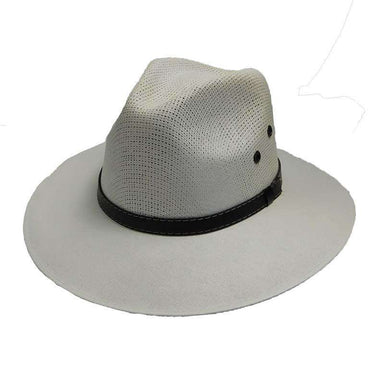 Waxed Fiber Safari Hat by Milani Safari Hat Milani Hats MP001WH White M/L (58-59 cm) 