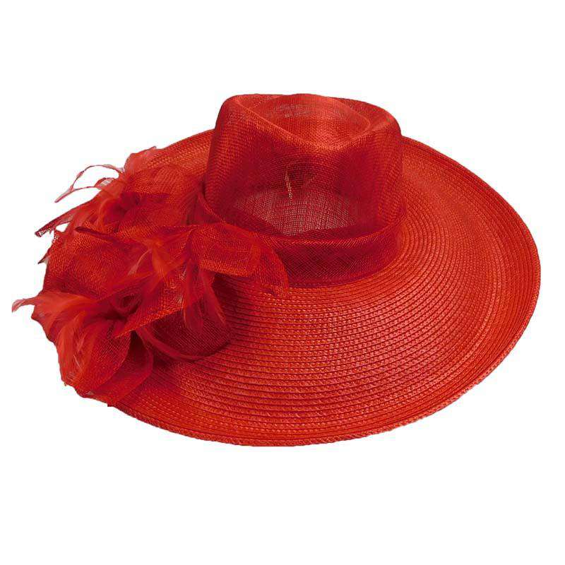 Sinamay Fedora Crown Fancy Hat Dress Hat Fashion Unique    