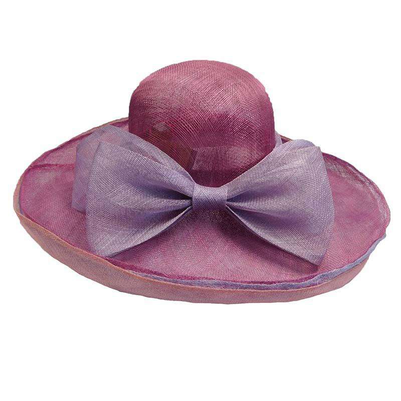 Up Turned Brim Layered Sinamay Hat, Dress Hat - SetarTrading Hats 