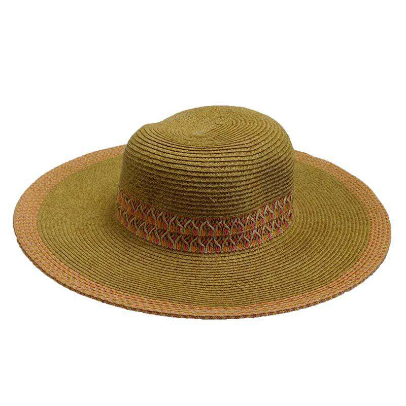 Woven Band Sun Hat, Floppy Hat - SetarTrading Hats 