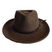 Packable Water Repellent Wool Felt Outback, Brown - Stafford, Scala Hats Safari Hat Scala Hats    