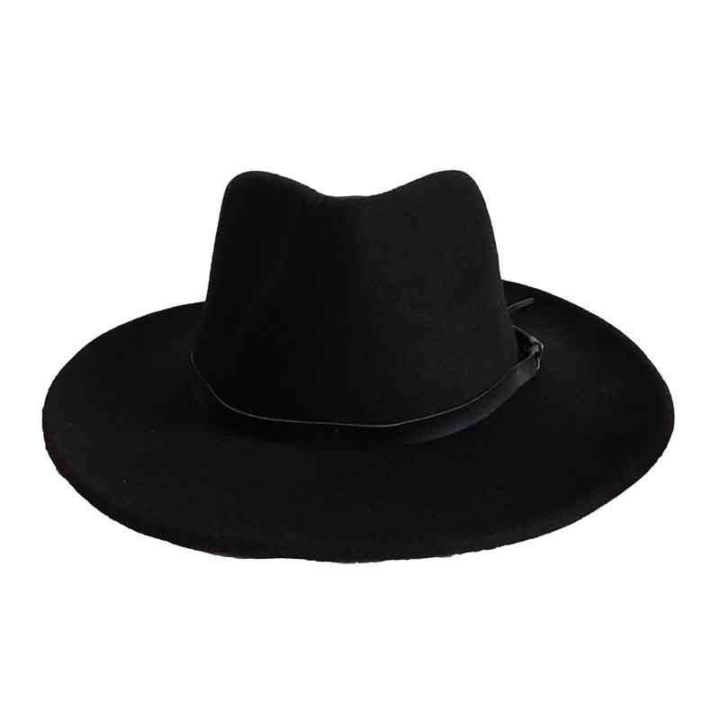 Packable Water Repellent Wool Felt Outback, Black - Stafford, Scala Hats Safari Hat Scala Hats    