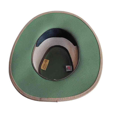 Head 'N Home Cabana Beaver/Olive Two Tone SolAir Breathable Mesh Shade Hat up to XXL Safari Hat Head'N'Home Hats    