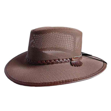 Head 'N Home Soaker SolAir Breathable Mesh Shade Outback Hat up to XXL - Brown Safari Hat Head'N'Home Hats SoakerBNML Brown ML (58 cm - 7 1/4) 
