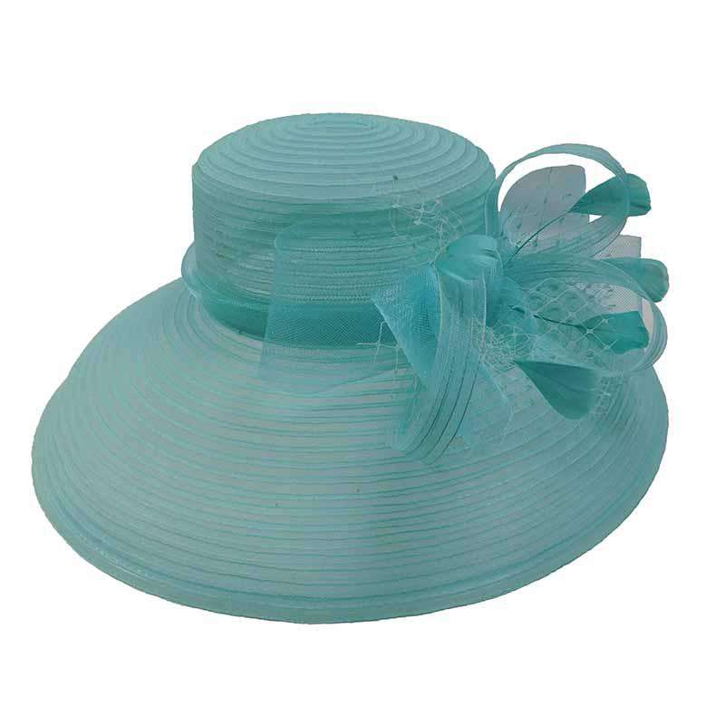Tiffany Style Crinoline Kentucky Derby Hat - Scala Collezione, Dress Hat - SetarTrading Hats 
