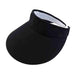 Wide Brim Cotton Clip-On Sun Visor - MG - 4" Peak Visor Cap MegaCI    