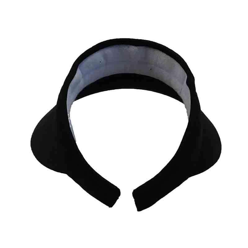 Wide Brim Cotton Clip-On Sun Visor - MG - 4" Peak Visor Cap MegaCI    