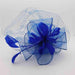 Feather Flower Fascinator with Netting Veil Fascinator Something Special Hat lb7719RB Royal Blue  