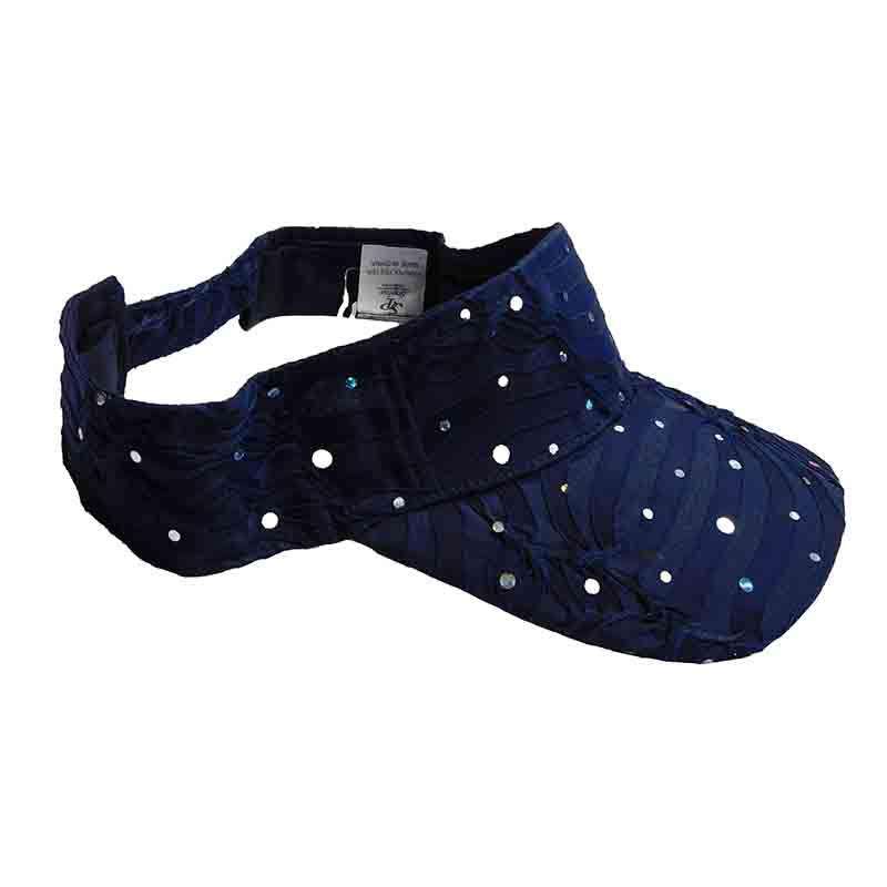 Glitter Stripe Jersey Sun Visor, Visor Cap - SetarTrading Hats 